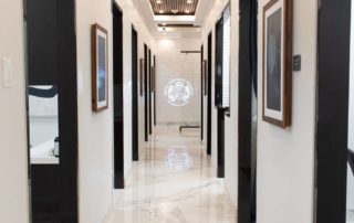 Hallway of a dental and aesthetic clinic